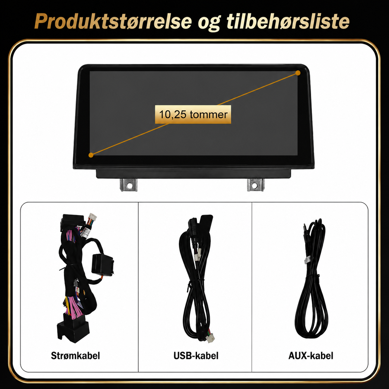 BMW 1-Serie F20/F21 CarPlay Skjerm – NBT 2012–2016