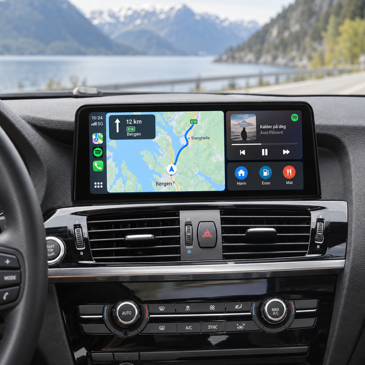 BMW X3 F25 / X4 F26 CarPlay-skjerm – 10" CIC & NBT 2011–2016