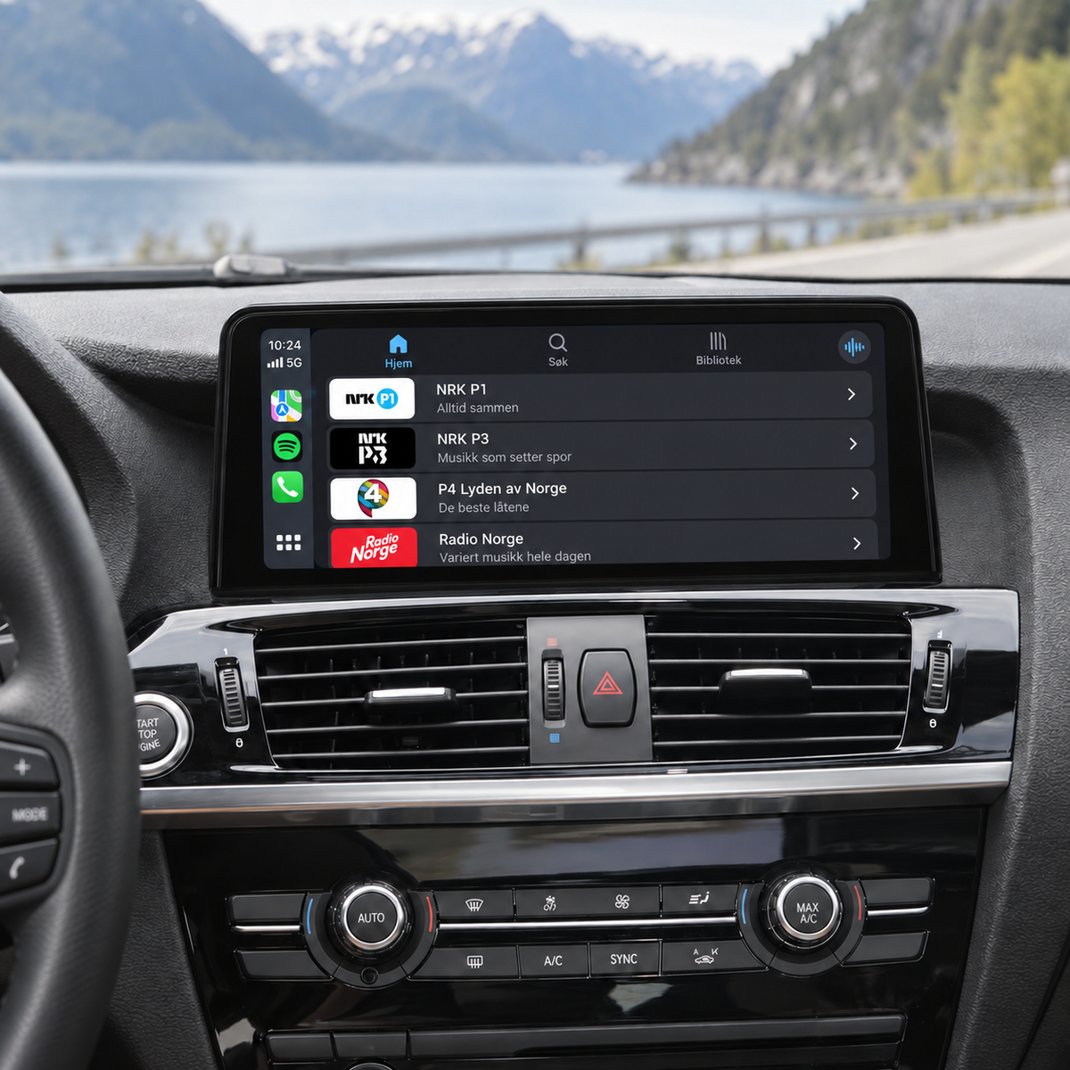 BMW X3 F25 / X4 F26 CarPlay-skjerm – 10" CIC & NBT 2011–2016