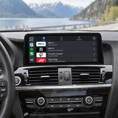 BMW X3 F25 / X4 F26 CarPlay-skjerm – 10" CIC & NBT 2011–2016