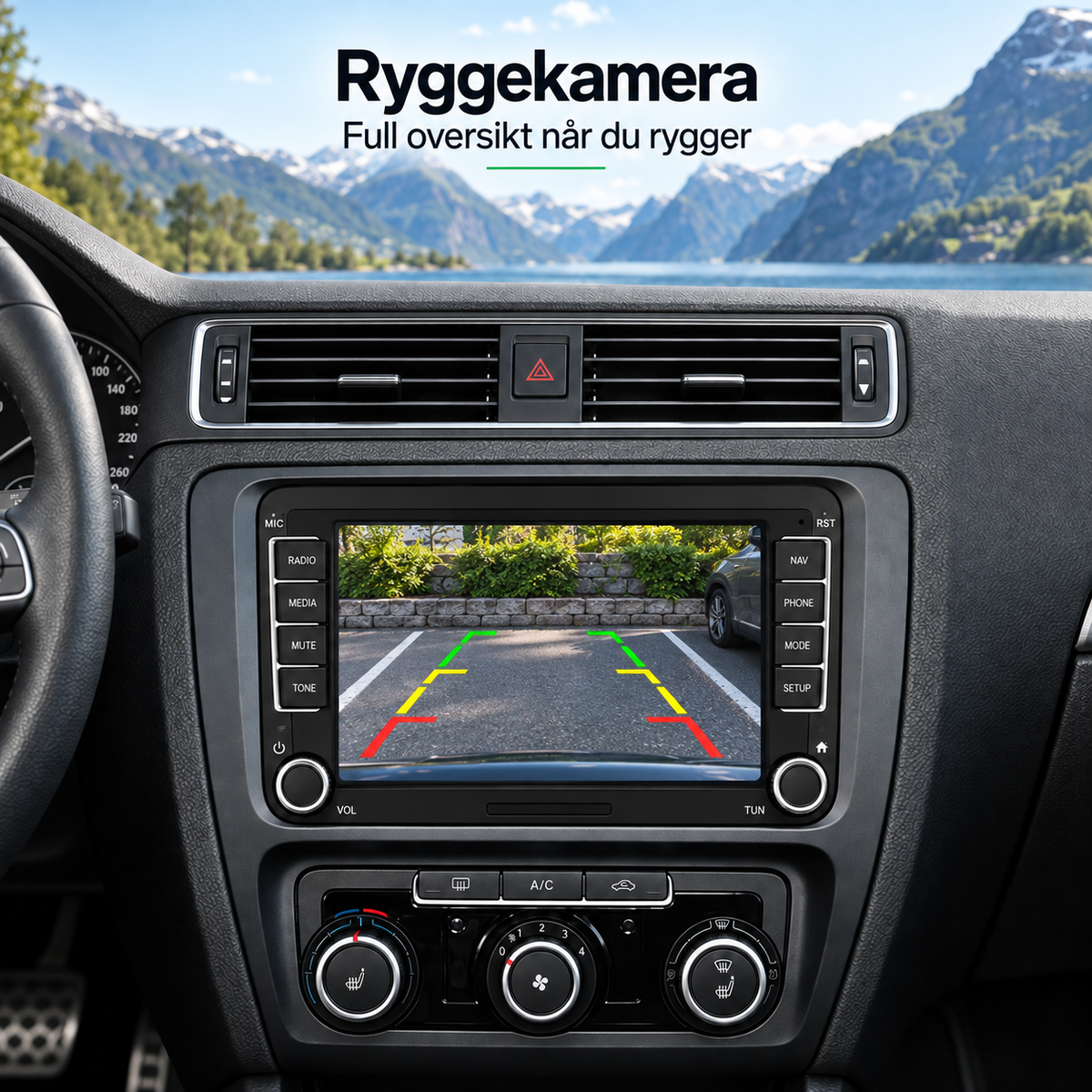 CarPlay-radio til Volkswagen, SEAT & Škoda – 7" | 2003–2015