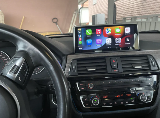 BMW F30 / F31 CarPlay skjerm 10” – Apple CarPlay & Android Auto (NBT)