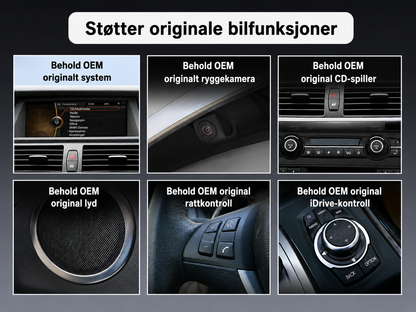 BMW X6 E71 CarPlay Skjerm