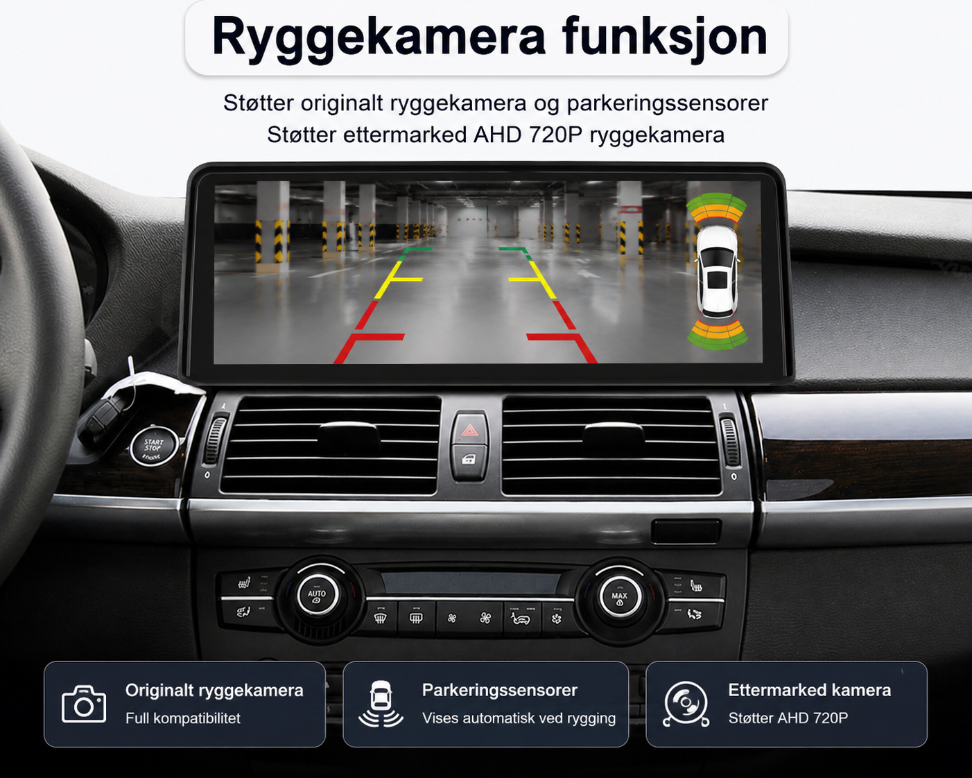 BMW X6 E71 CarPlay Skjerm