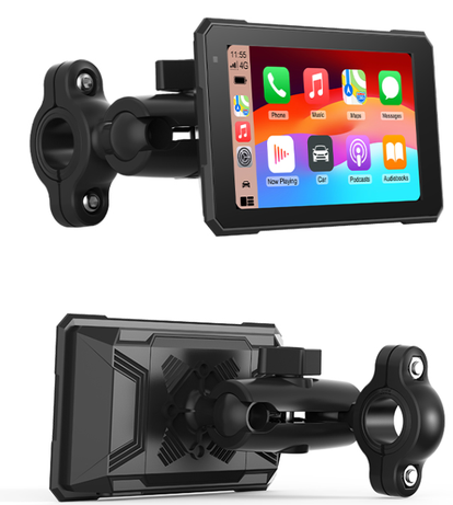 BikePlay Motorsykkel GPS Skjerm – Trådløs CarPlay & Android Auto