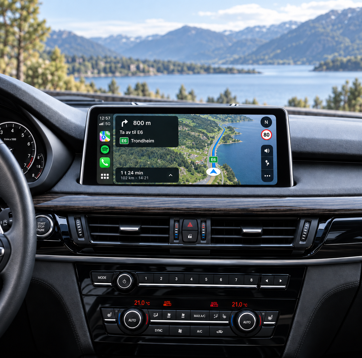 BMW X5 F15 CarPlay-skjerm | NBT 2014–2016