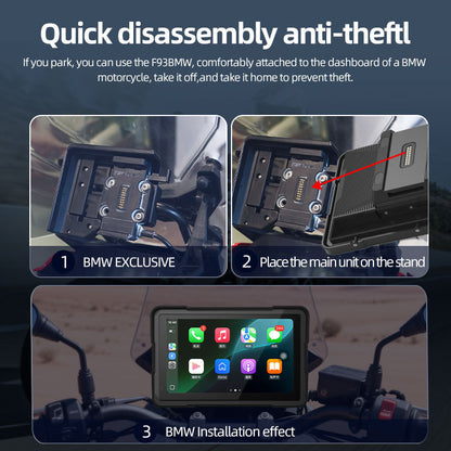 BMW BikePlay MC-Skjerm 7” – Wonder Wheel & Trådløs CarPlay