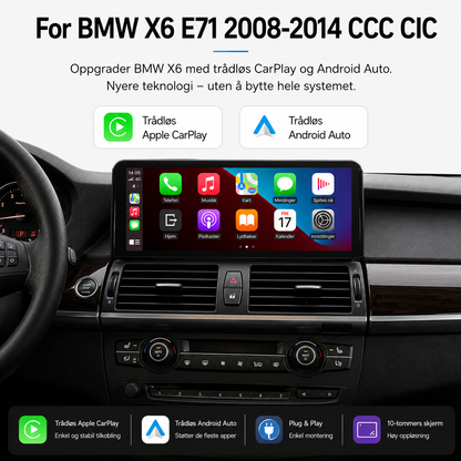 BMW X6 E71 CarPlay Skjerm